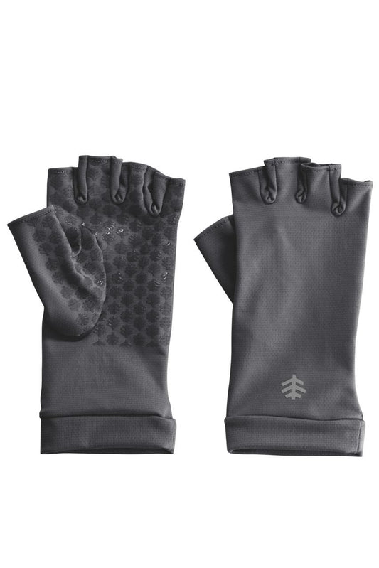 Unisex Ouray UV Fingerless Gloves | Charcoal