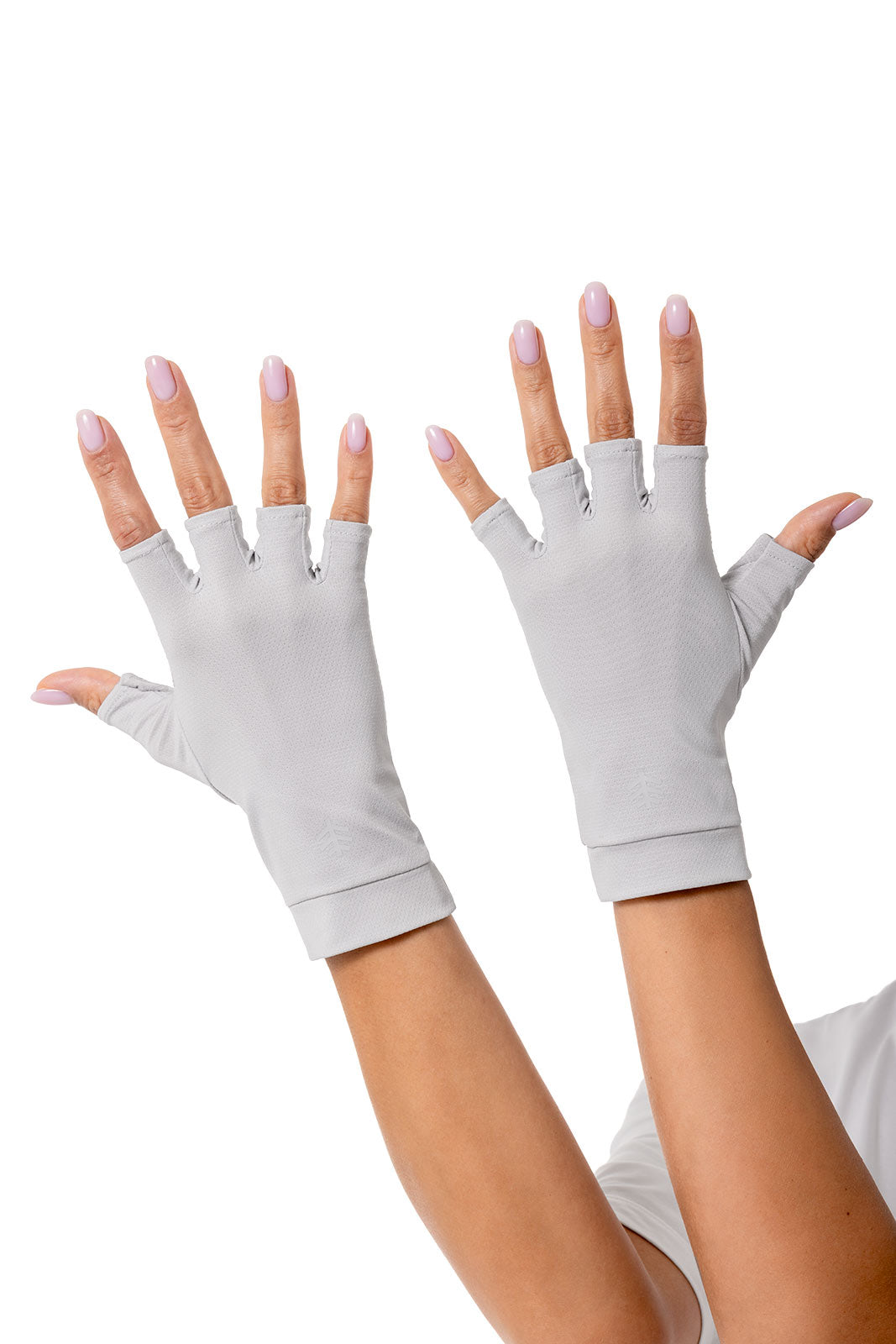 Unisex Ouray UV Fingerless Gloves | Sleek Grey