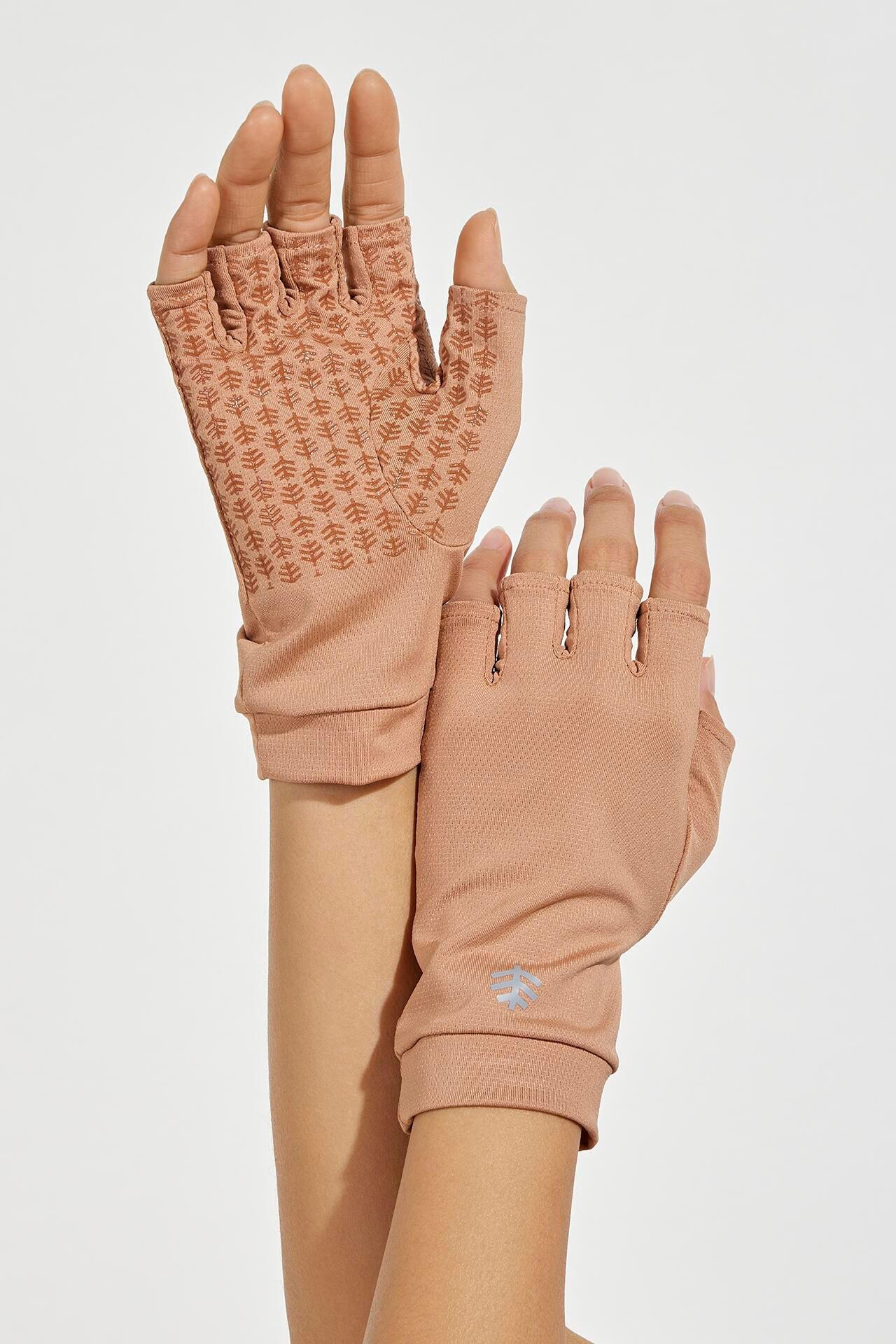 Unisex Ouray UV Fingerless Gloves | Antique Tea