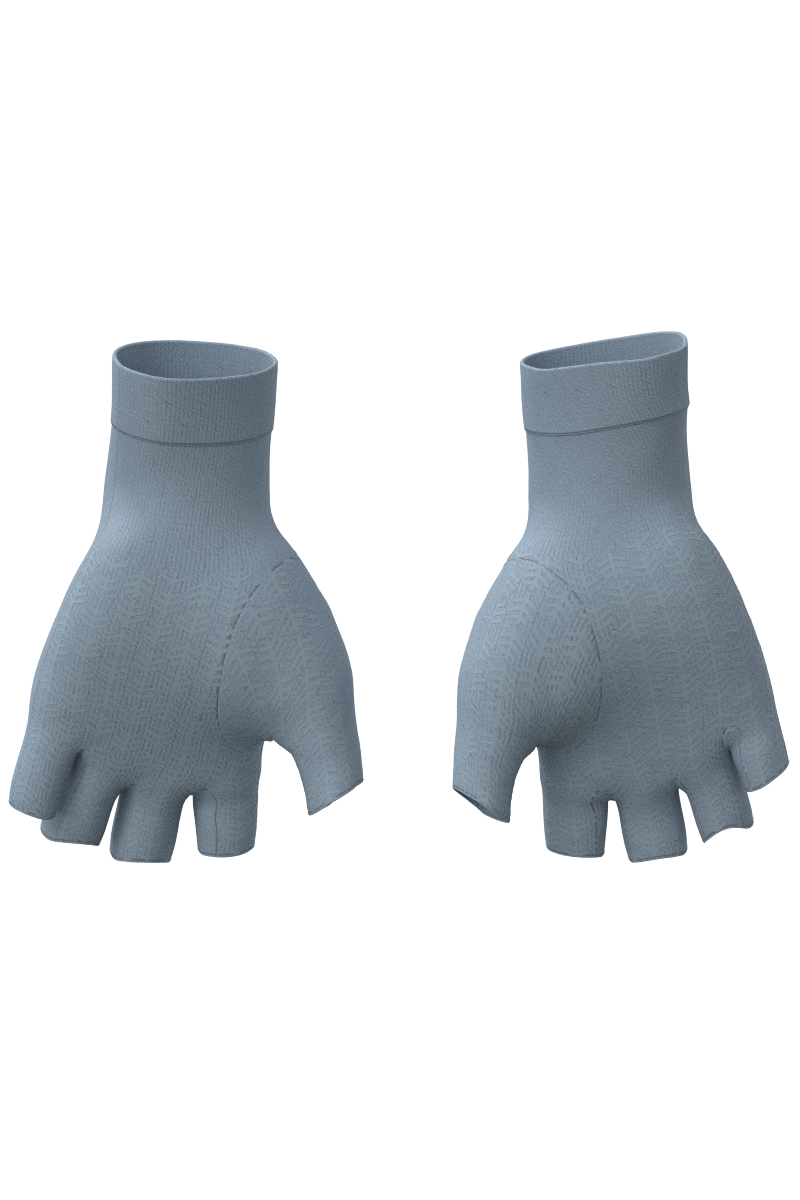 Unisex Ouray UV Fingerless Gloves | Light Blue
