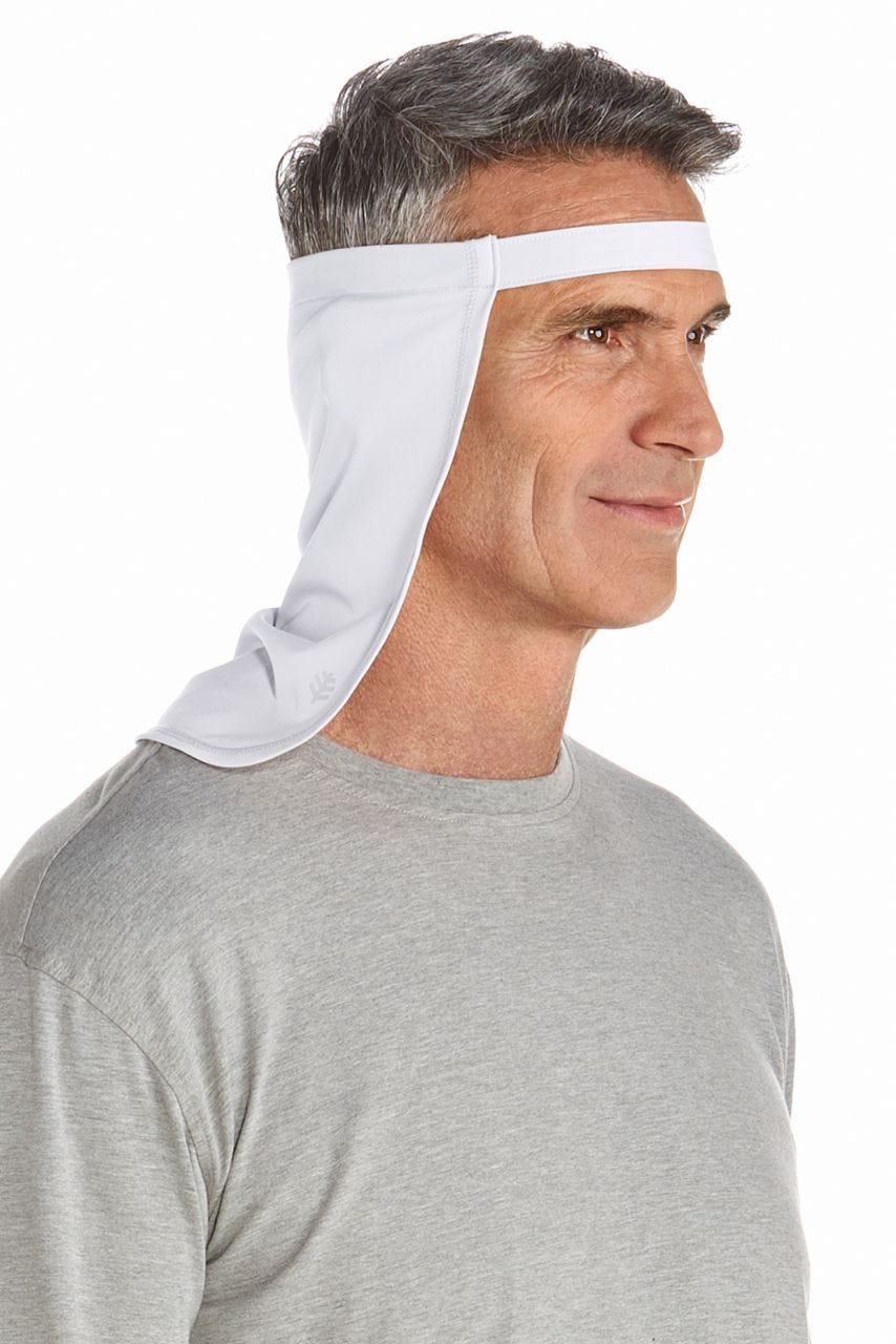 Unisex Windom UV Hat Drape | White
