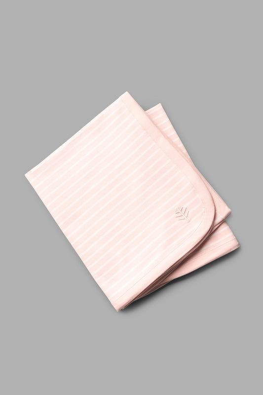 Kid's Batibou Sun Blanket | Soft Pink/White Stripe