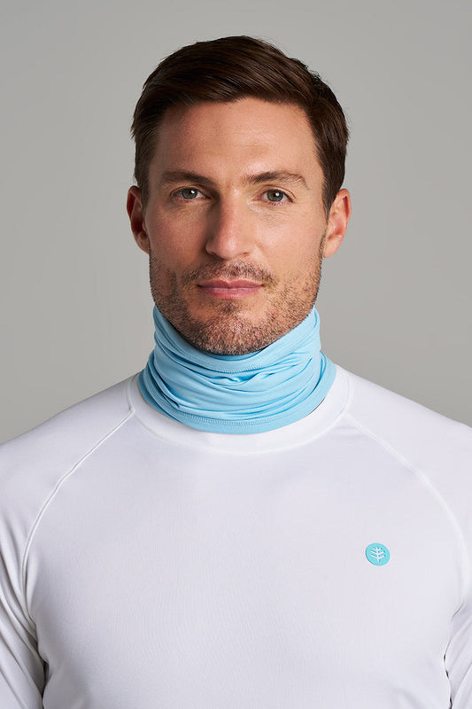 Unisex Virasana Performance Sun Gaiter | Arctic Blue