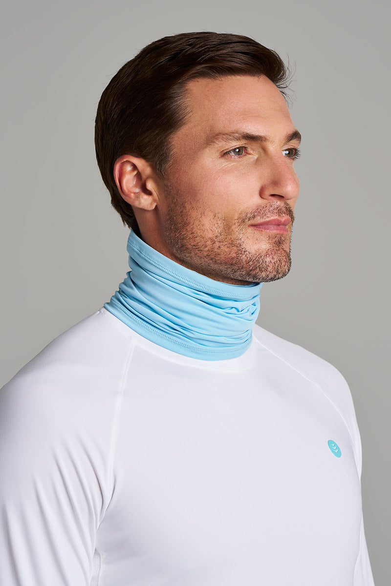 Unisex Virasana Performance Sun Gaiter | Arctic Blue