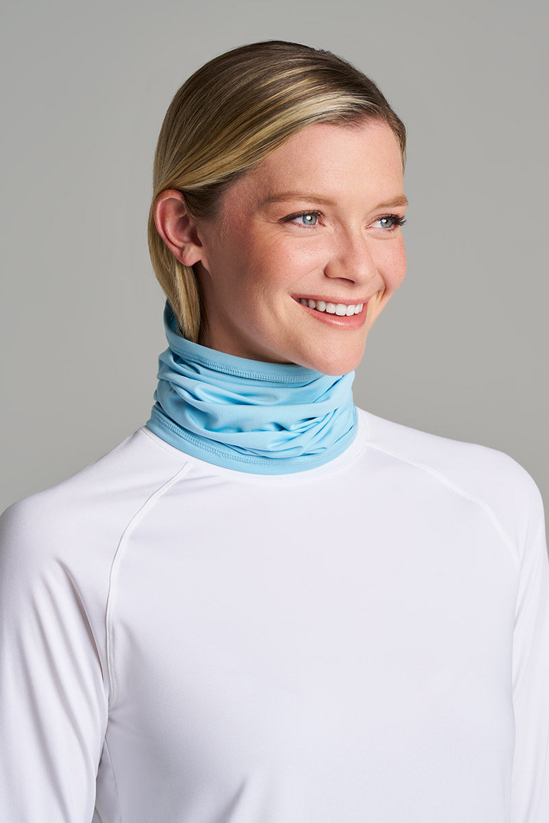 Unisex Virasana Performance Sun Gaiter | Arctic Blue