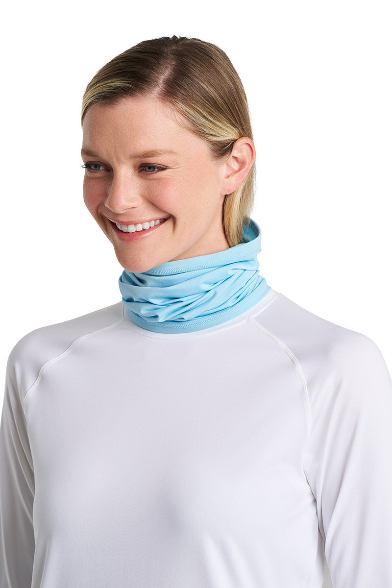 Unisex Virasana Performance Sun Gaiter | Arctic Blue