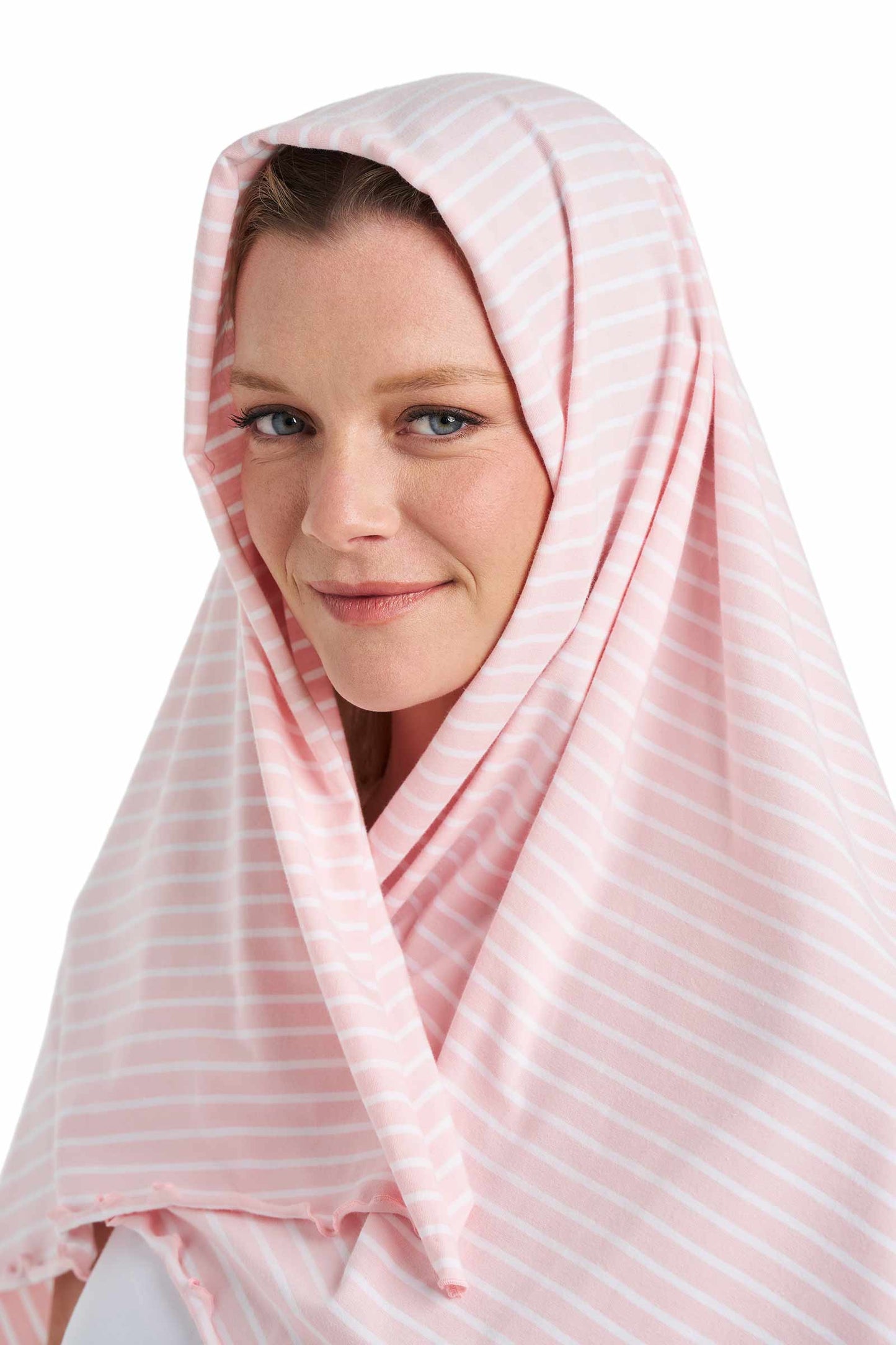 Color_ Soft Pink/White Stripe