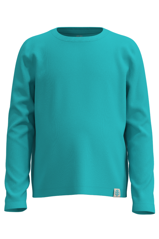Kid's Coco Plum Everyday Long-Sleeve T-Shirt | Coolibar Blue