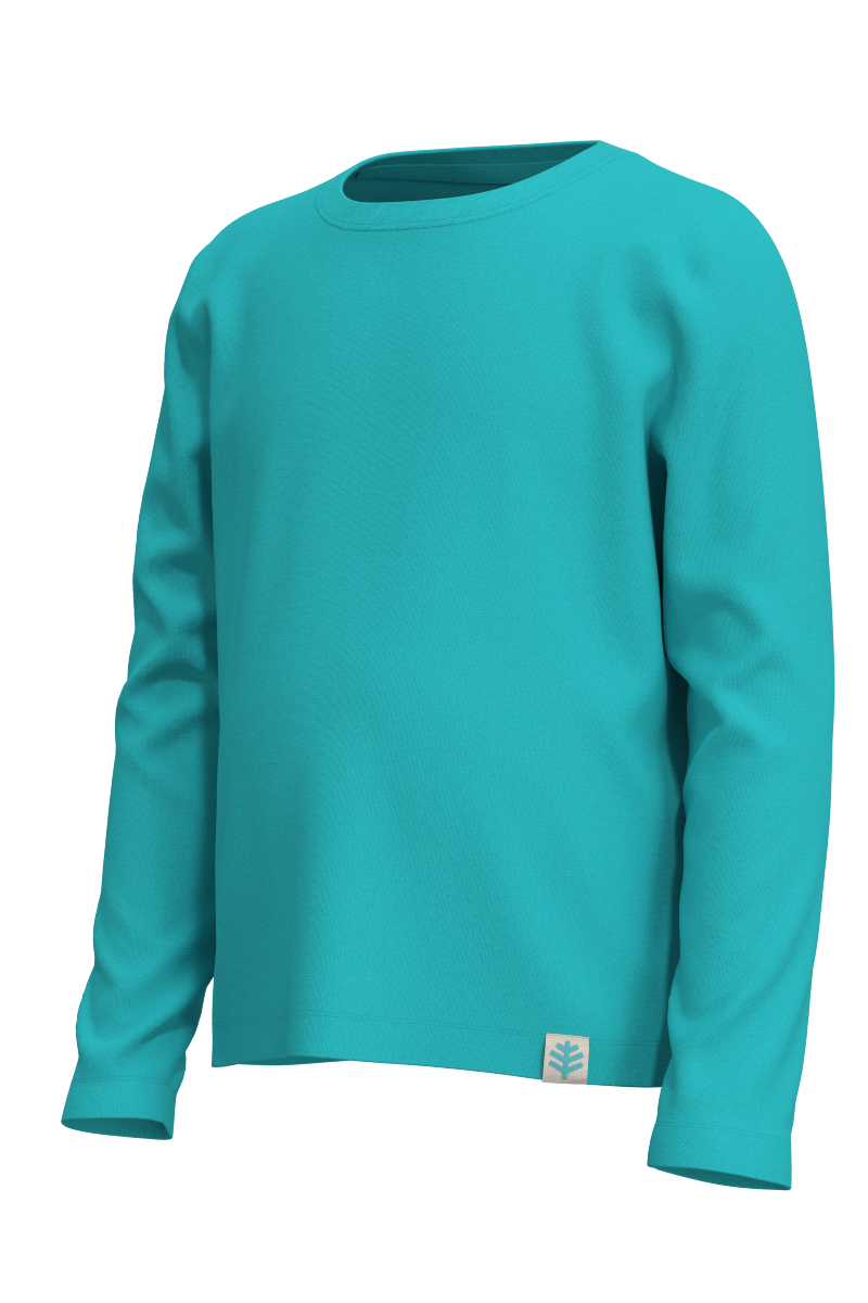 Kid's Coco Plum Everyday Long-Sleeve T-Shirt | Coolibar Blue