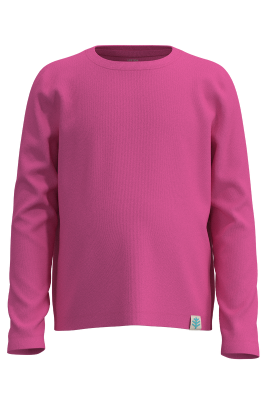 Kid's Coco Plum Everyday Long Sleeve T-Shirt | Tulip Pink