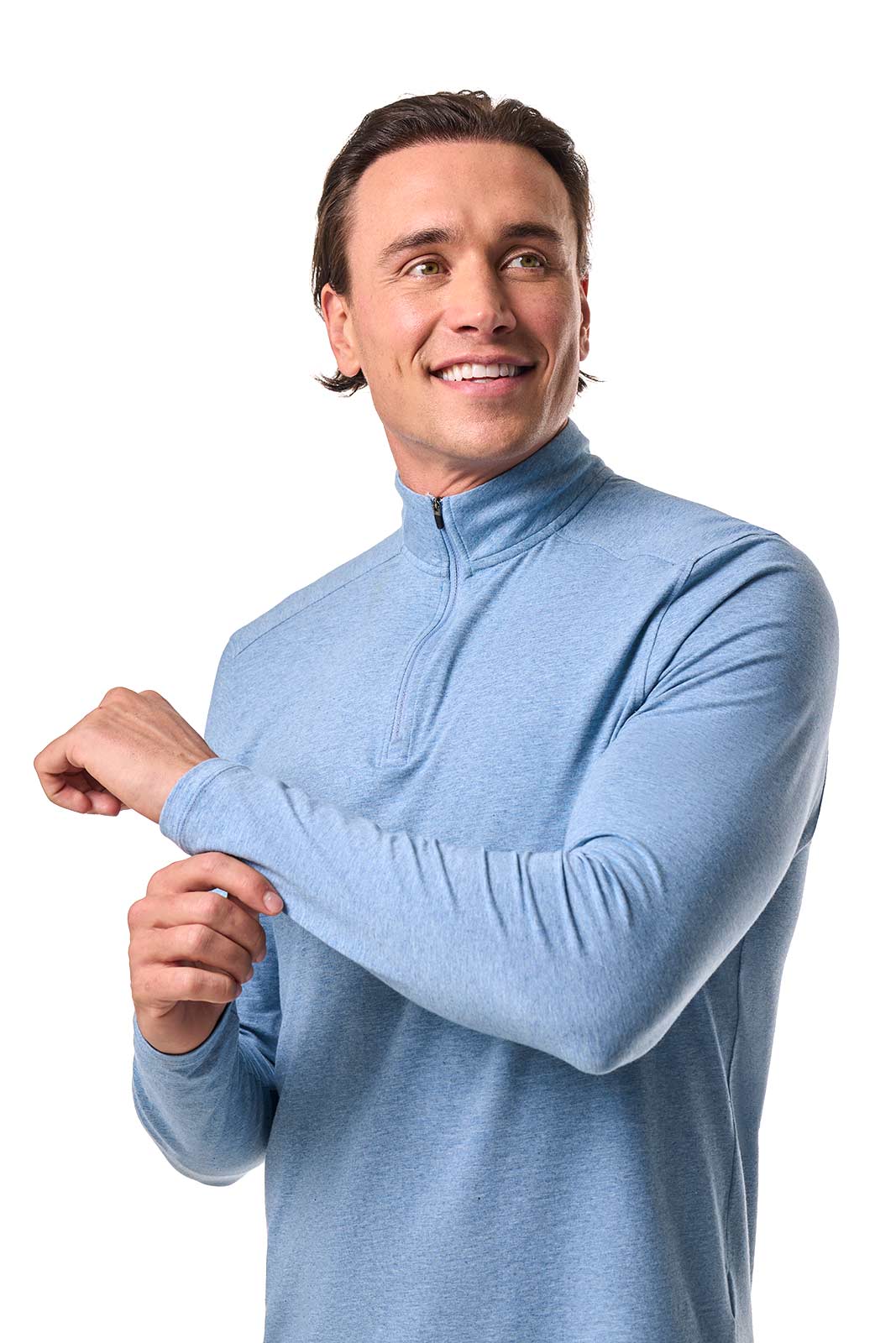 Men's Sonora Quarter-Zip | Light Blue Heather