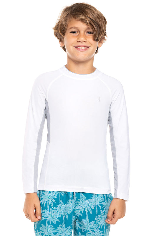Kid's Ultimate Long Sleeve Rash Guard | White