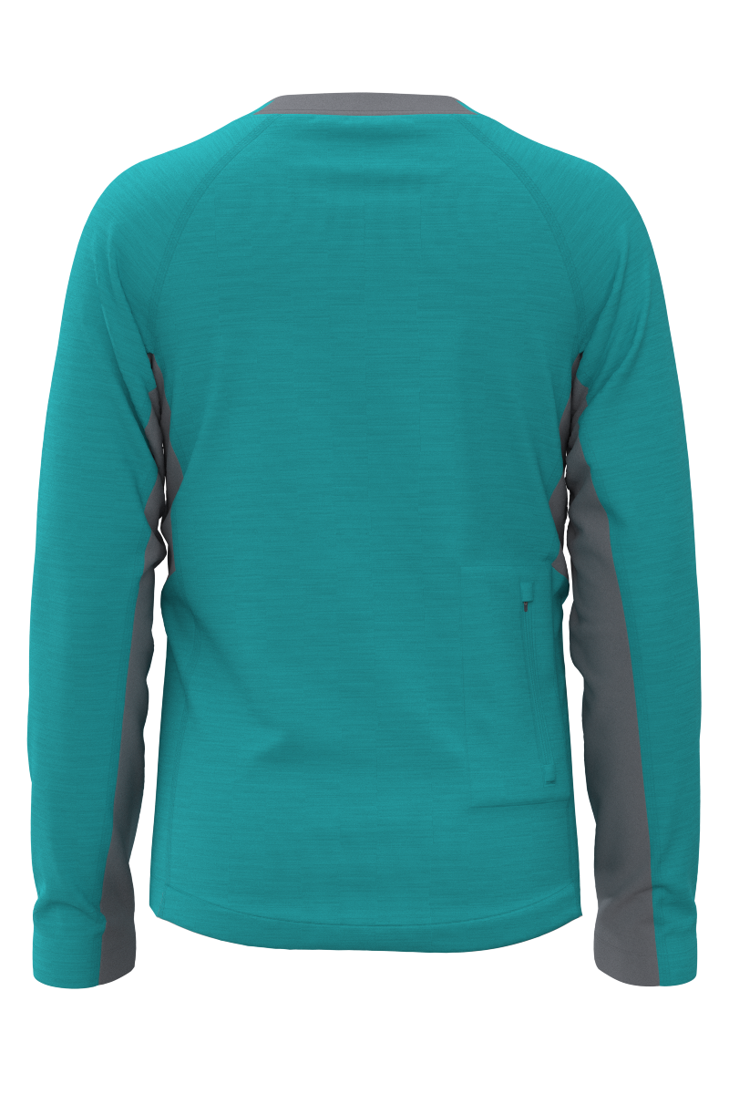 Kid's Ultimate Long Sleeve Rash Guard | Coolibar Blue Line
