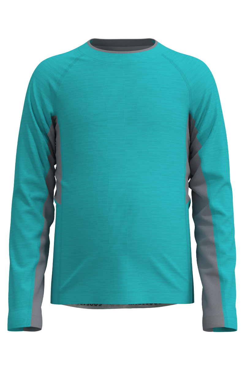 Kid's Ultimate Long Sleeve Rash Guard | Coolibar Blue Line