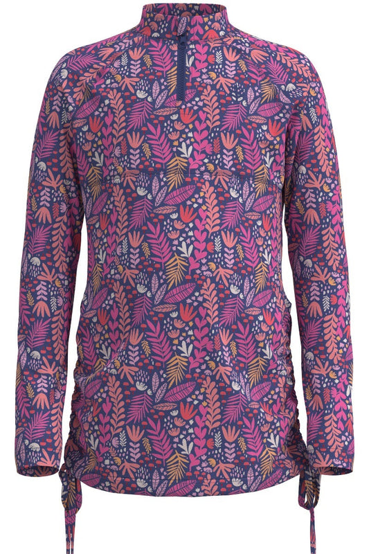 Kid's Lawai Ruche Swim Shirt | Future Dusk Blooming Forest