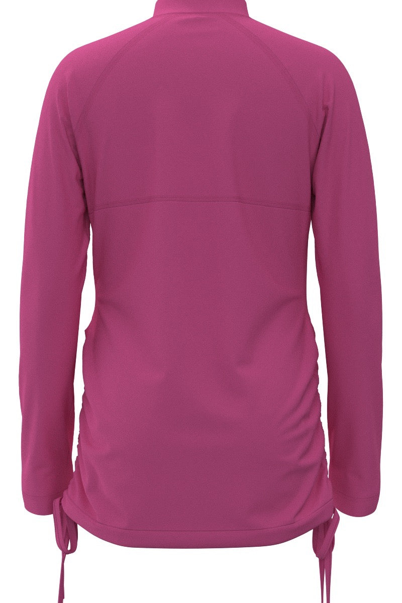 Kid's Lawai Ruche Swim Shirt | Tulip Pink
