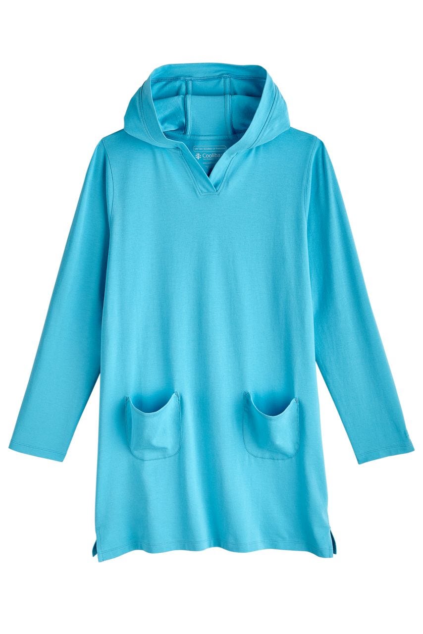 Girl's Catalina Beach Cover-Up Dress | Aruba Blue