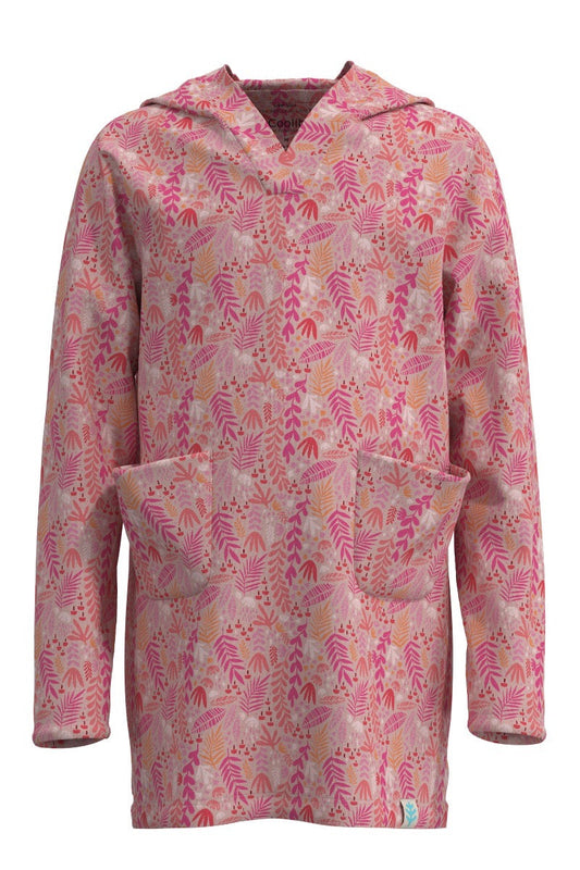 Kid's Catalina Beach Cover-Up Dress | Soft Pink Blooming Forest