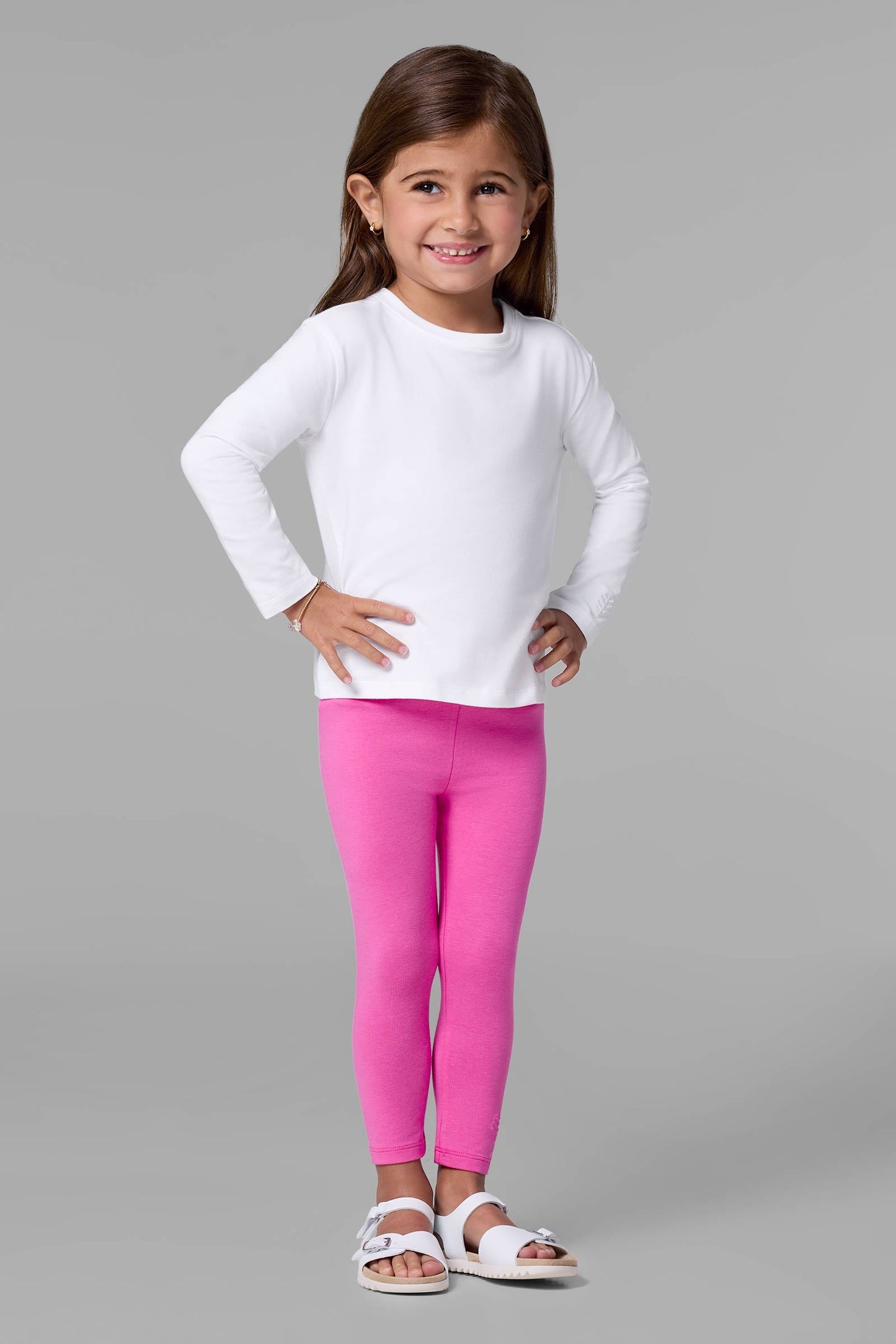 Kid's Monterey Summer Leggings | Tulip Pink