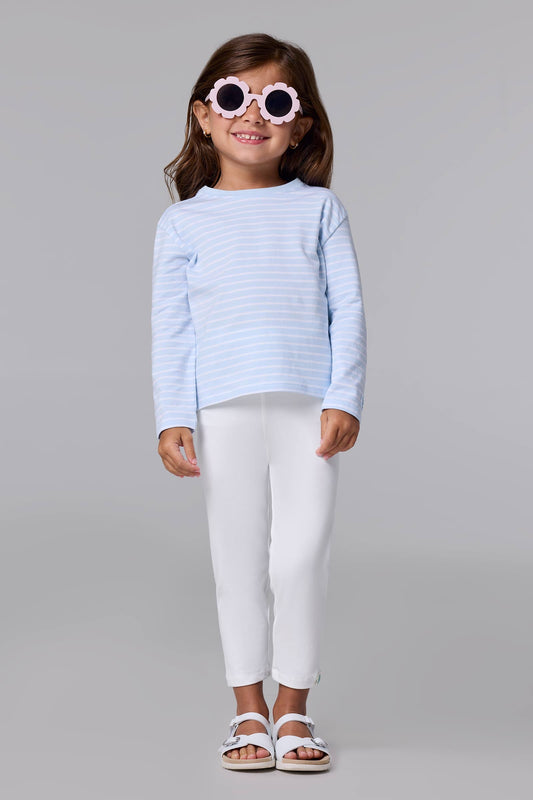 Kid's Monterey Summer Leggings | White