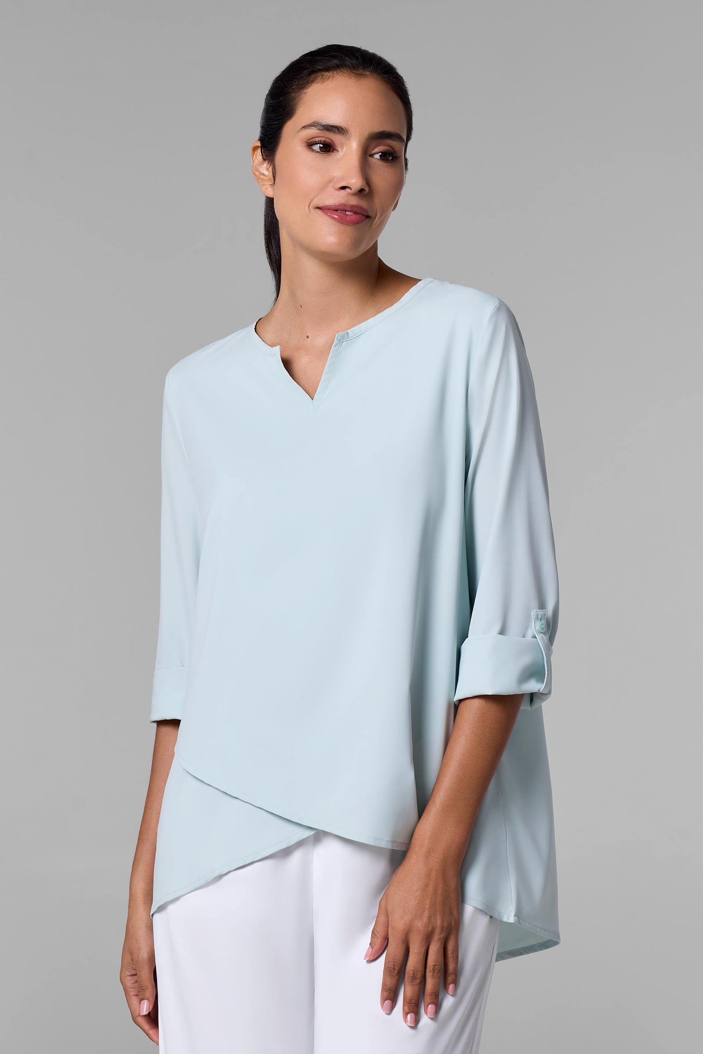 Women's Santa Barbara Tunic Top | Misty Aqua