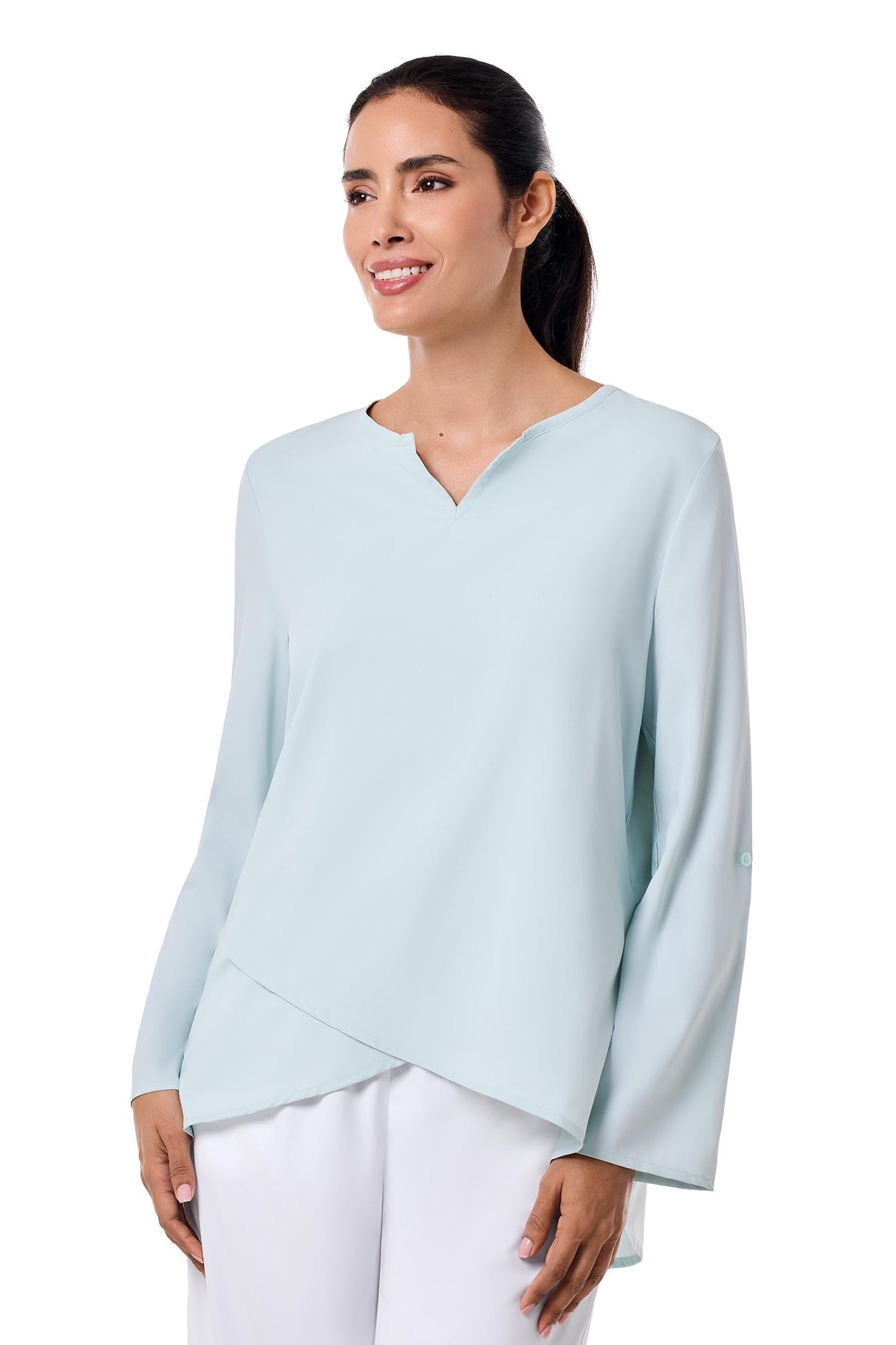 Women's Santa Barbara Tunic Top | Misty Aqua