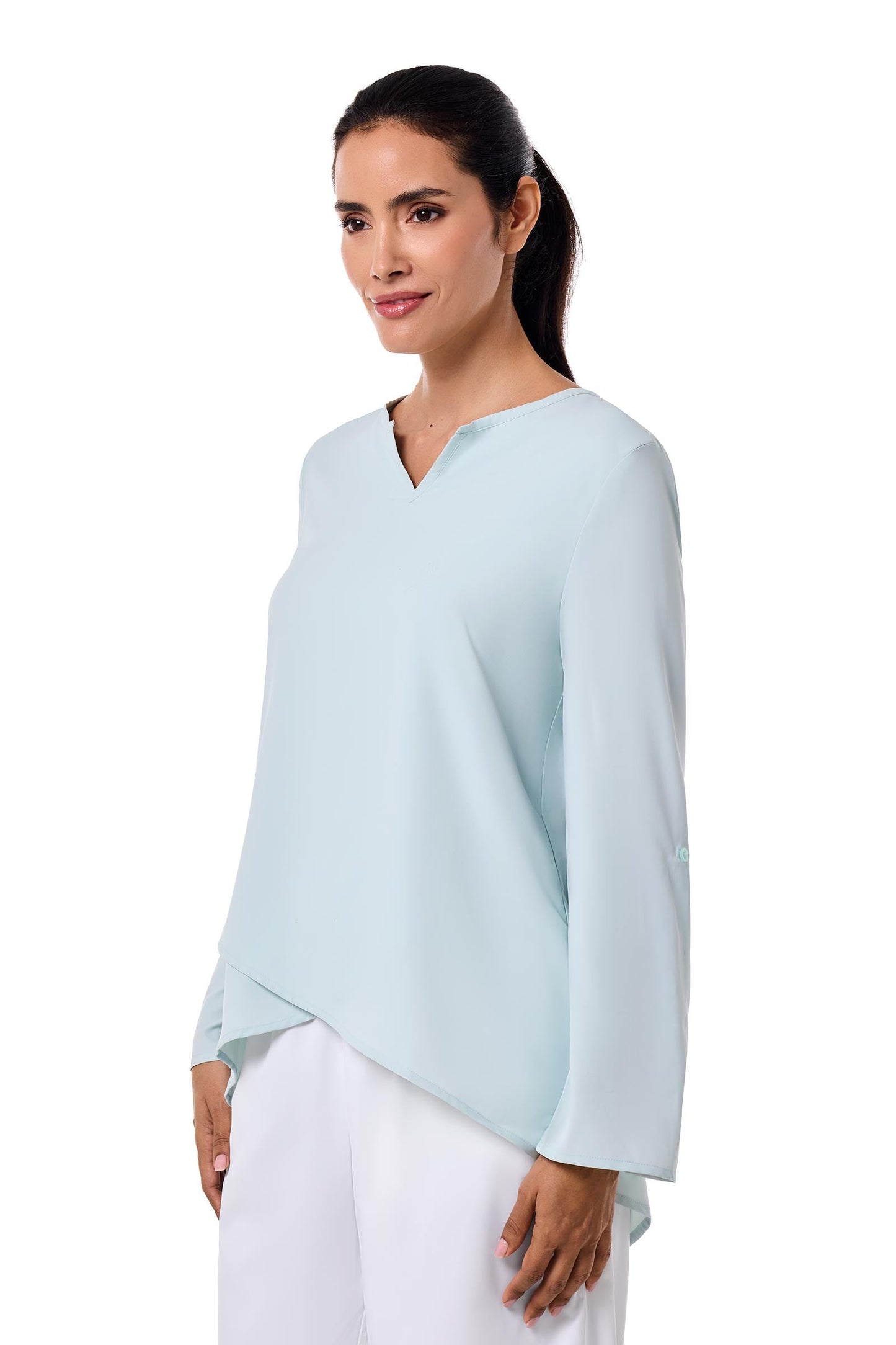 Women's Santa Barbara Tunic Top | Misty Aqua