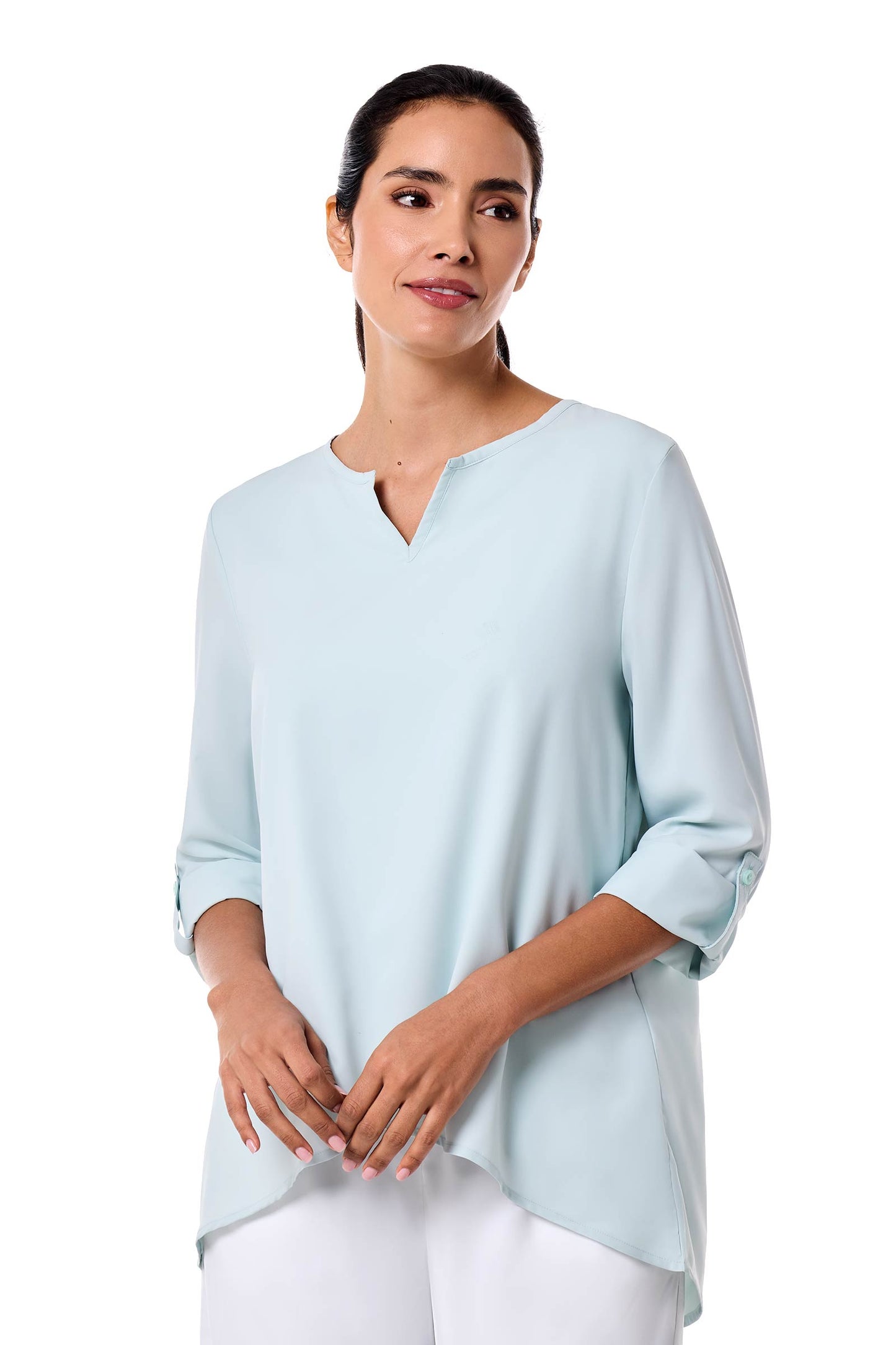 Women's Santa Barbara Tunic Top | Misty Aqua