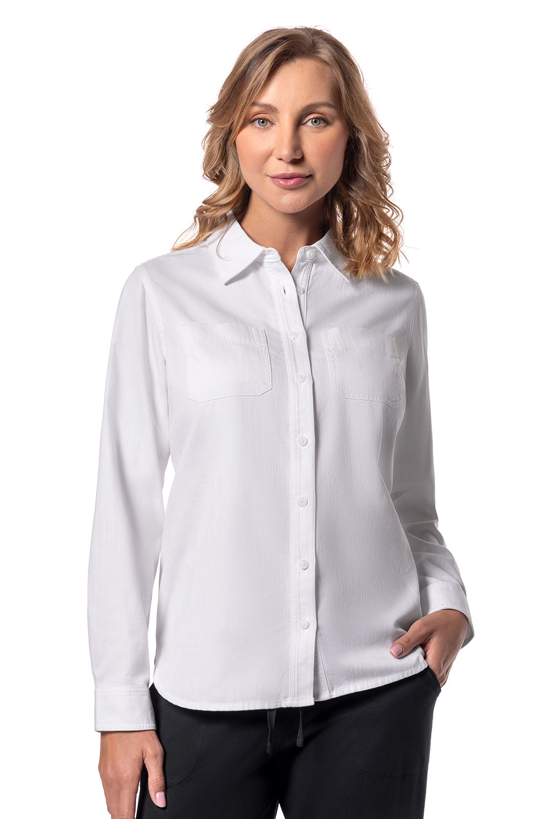 Women's Peninsula Chambray Shirt | White Chambray