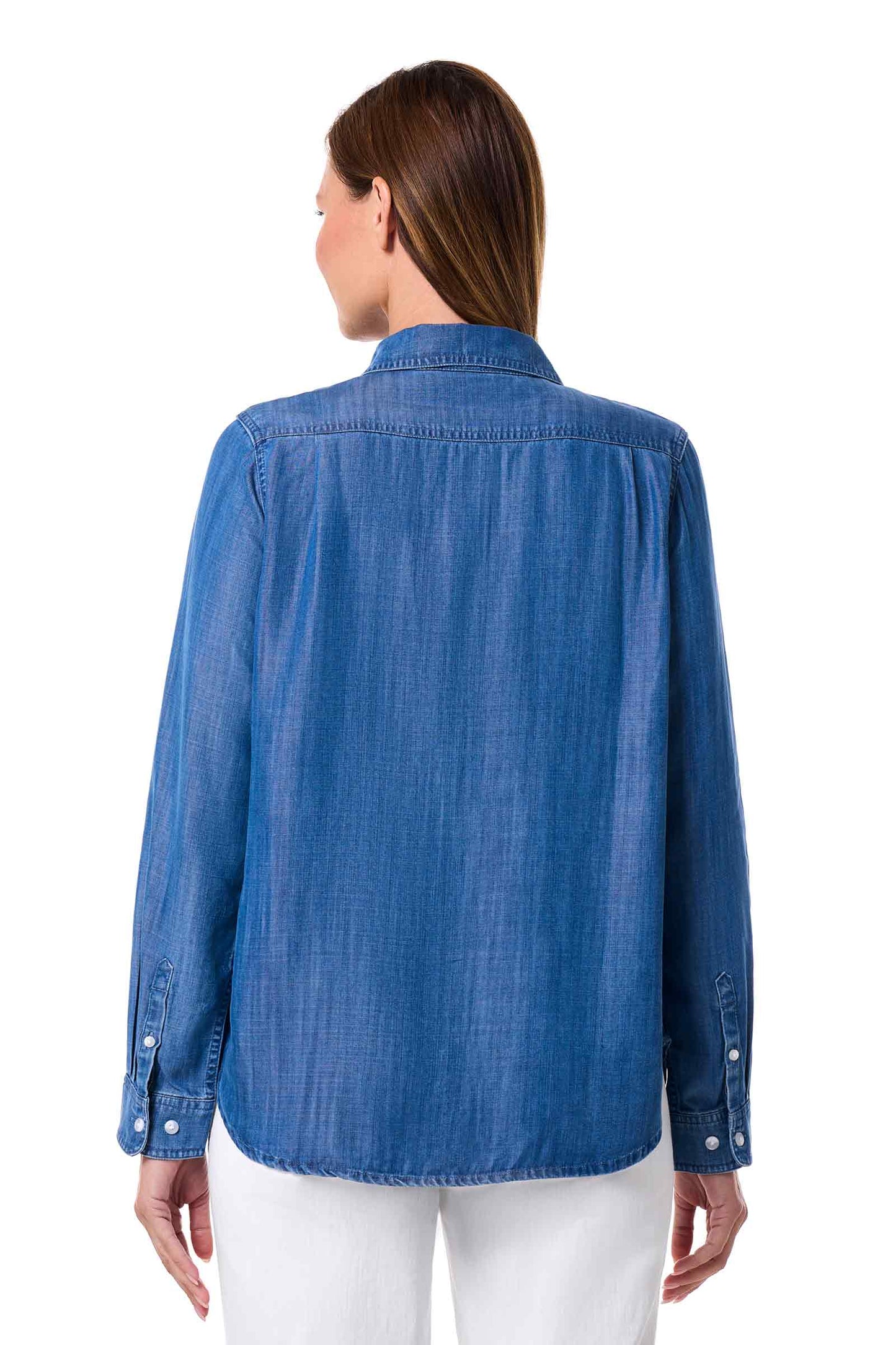 Women's Peninsula Chambray Shirt | Light Indigo Chambray