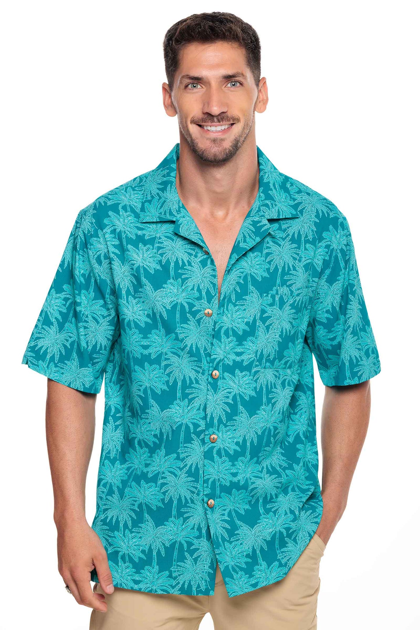 Camisa de safari para hombre | Azul crepúsculo