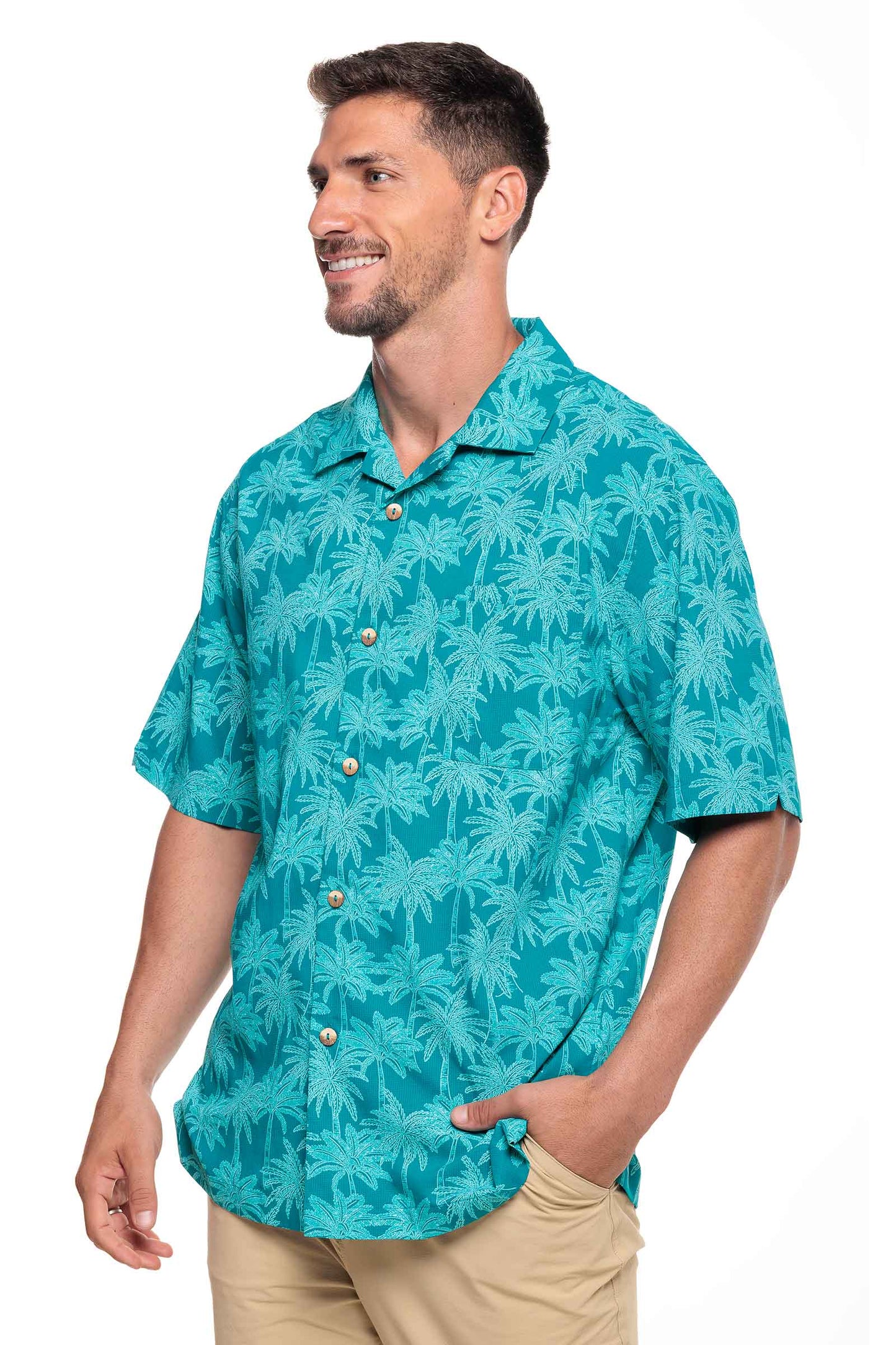Camisa de safari para hombre | Azul crepúsculo