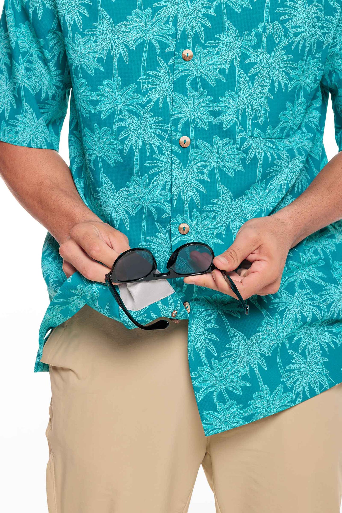 Camisa de safari para hombre | Azul crepúsculo
