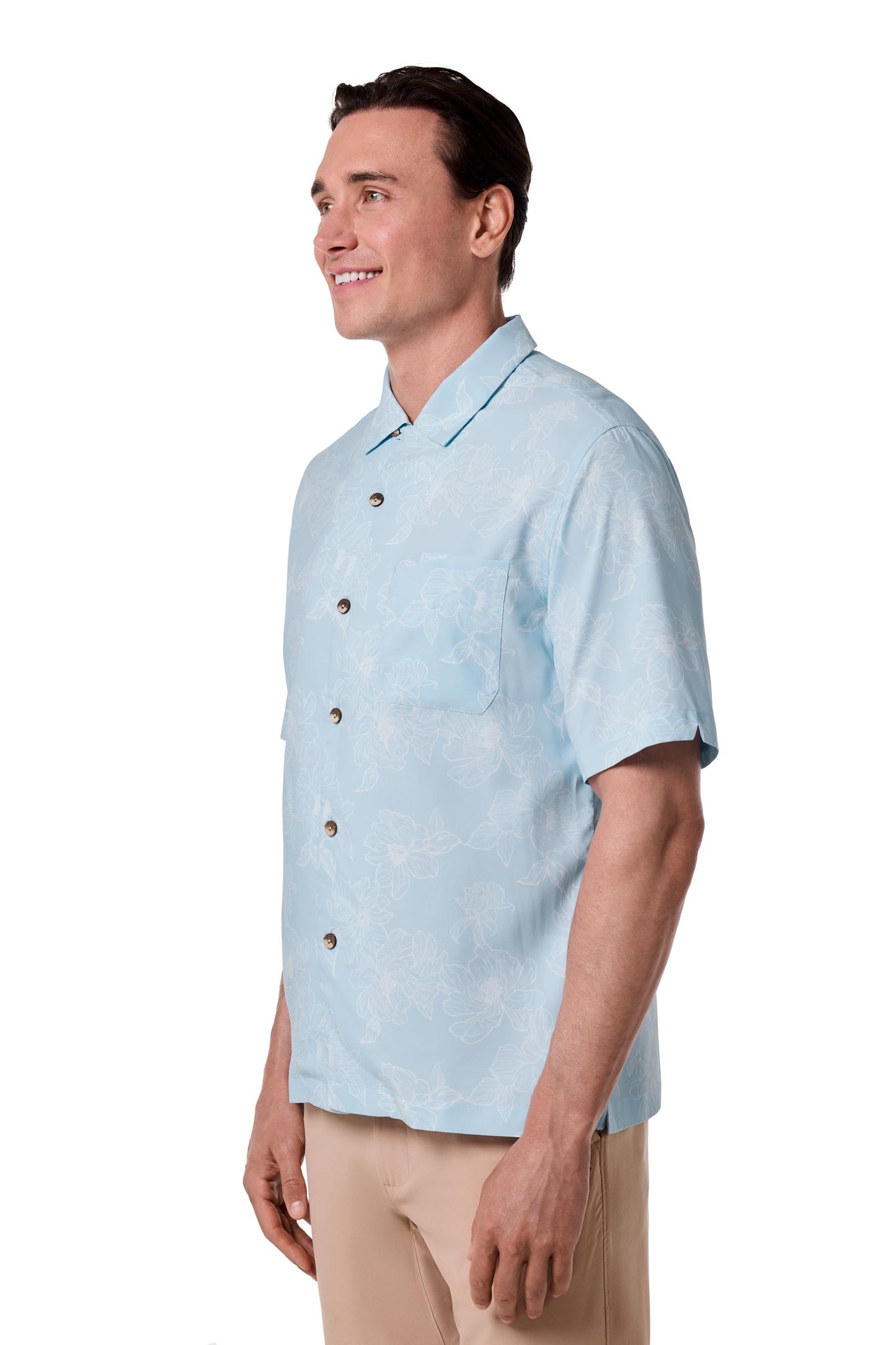Camisa de safari para hombre | Azul crepúsculo