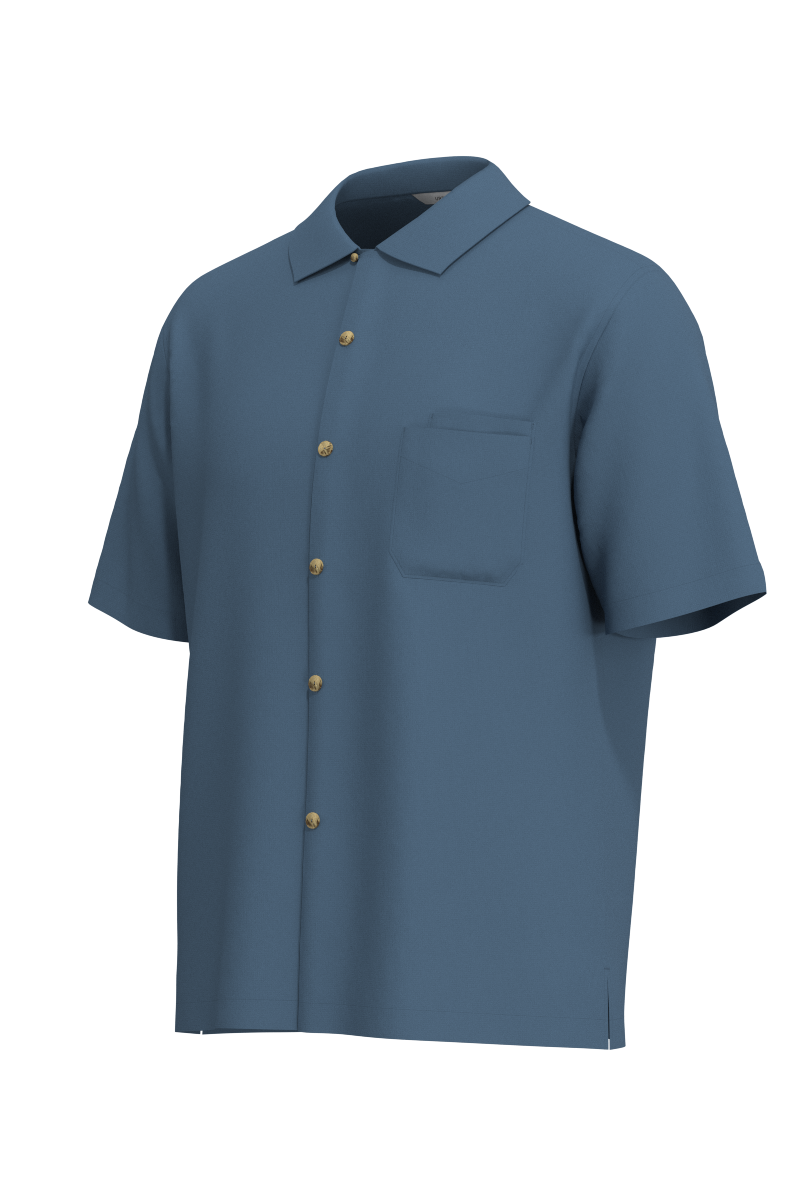 Men's Safari Camp Shirt | Blue Dusk