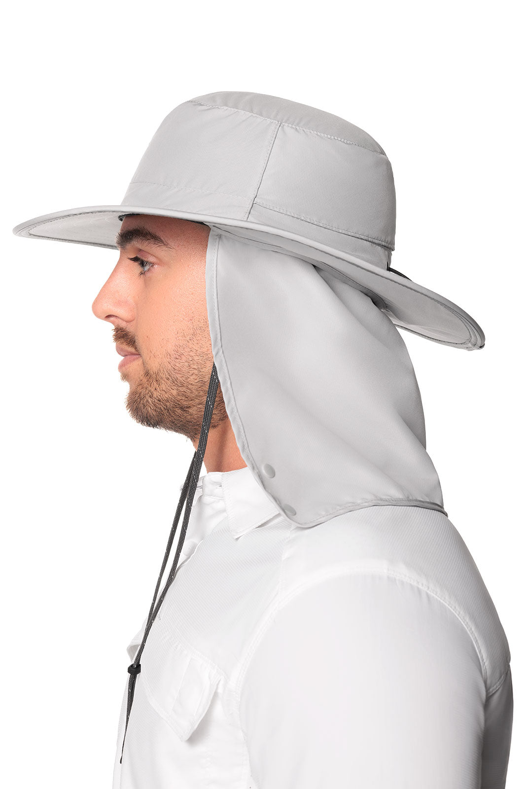 Unisex Convertible Boating Hat | Light Grey