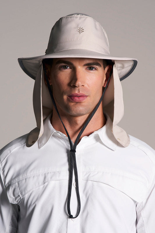 Unisex Convertible Boating Hat | Stone