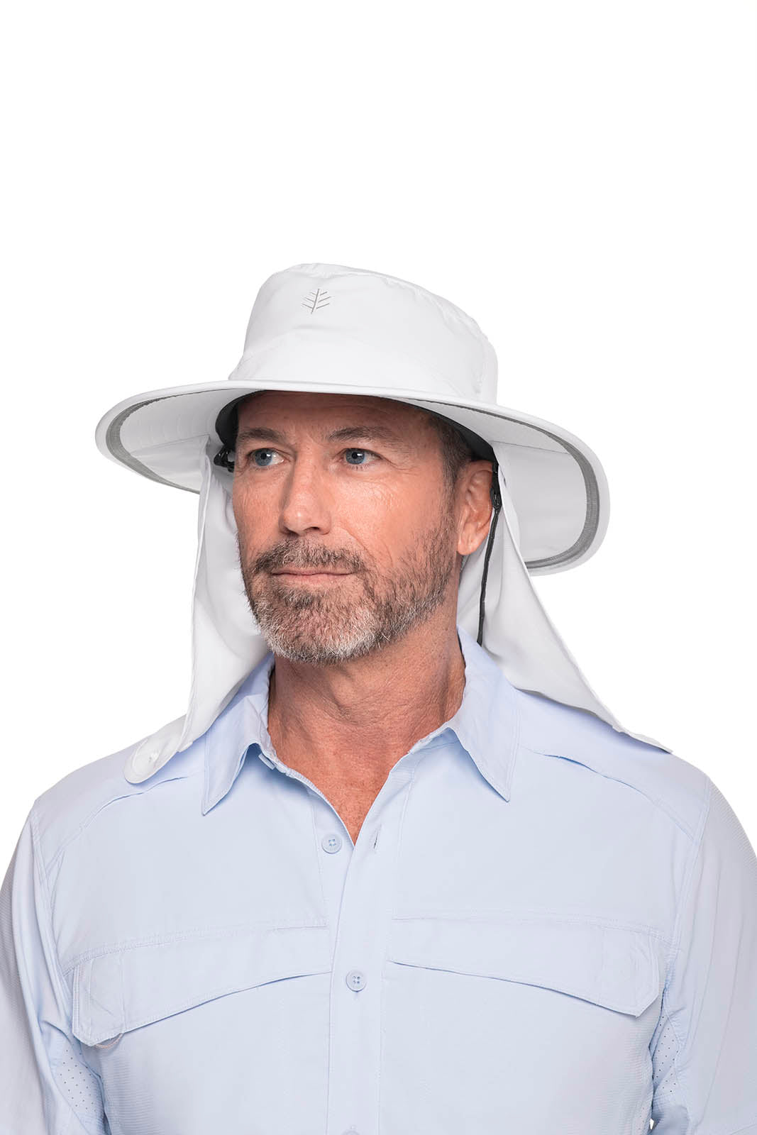 Unisex Convertible Boating Hat | White