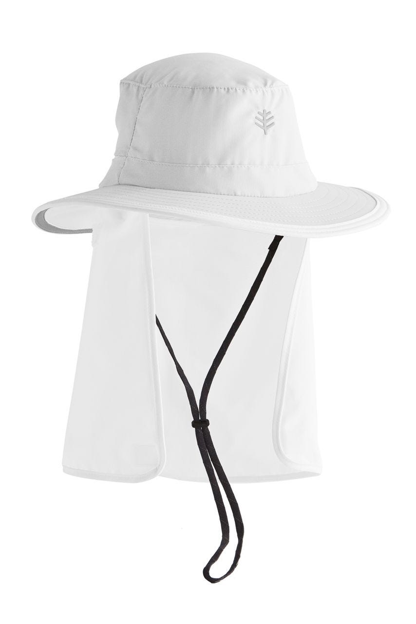 Unisex Convertible Boating Hat | White