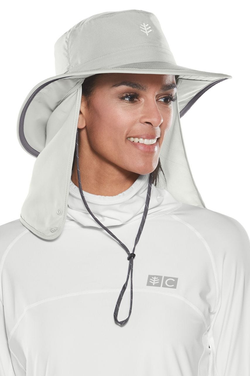 Unisex Convertible Boating Hat | Light Grey