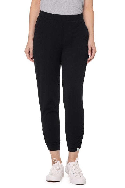 Women's Cafe Ruche Pants | Black | Core