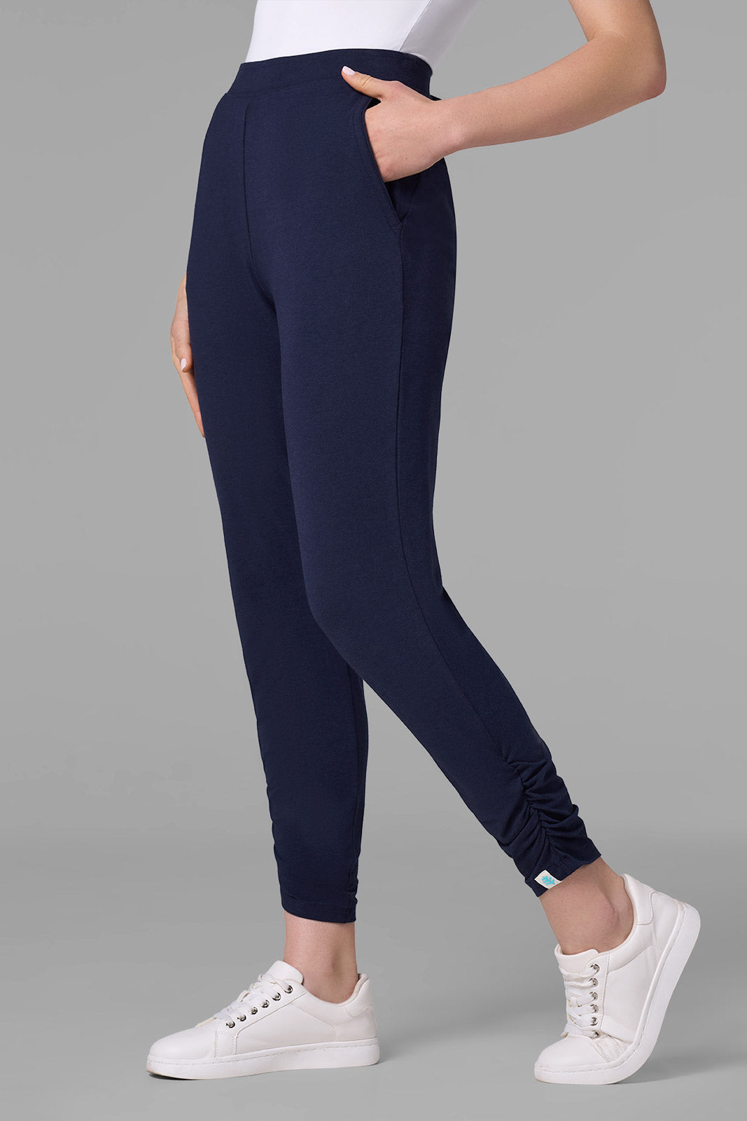 Women's Cafe Ruche Pants | Navy | Core