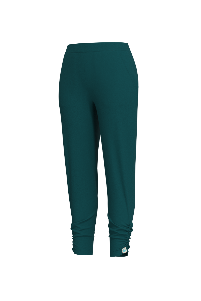 Women's Cafe Ruche Pants | Transformative Teal