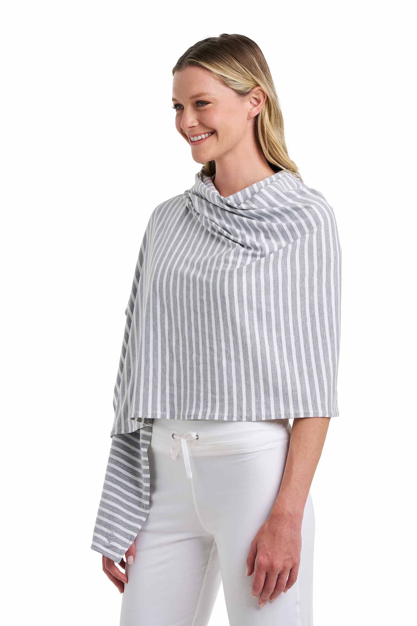 Color_ Grey/White Stripe