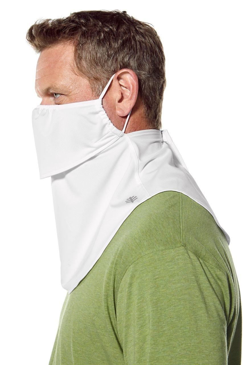 Unisex Vermilion UV Layered Mask | White