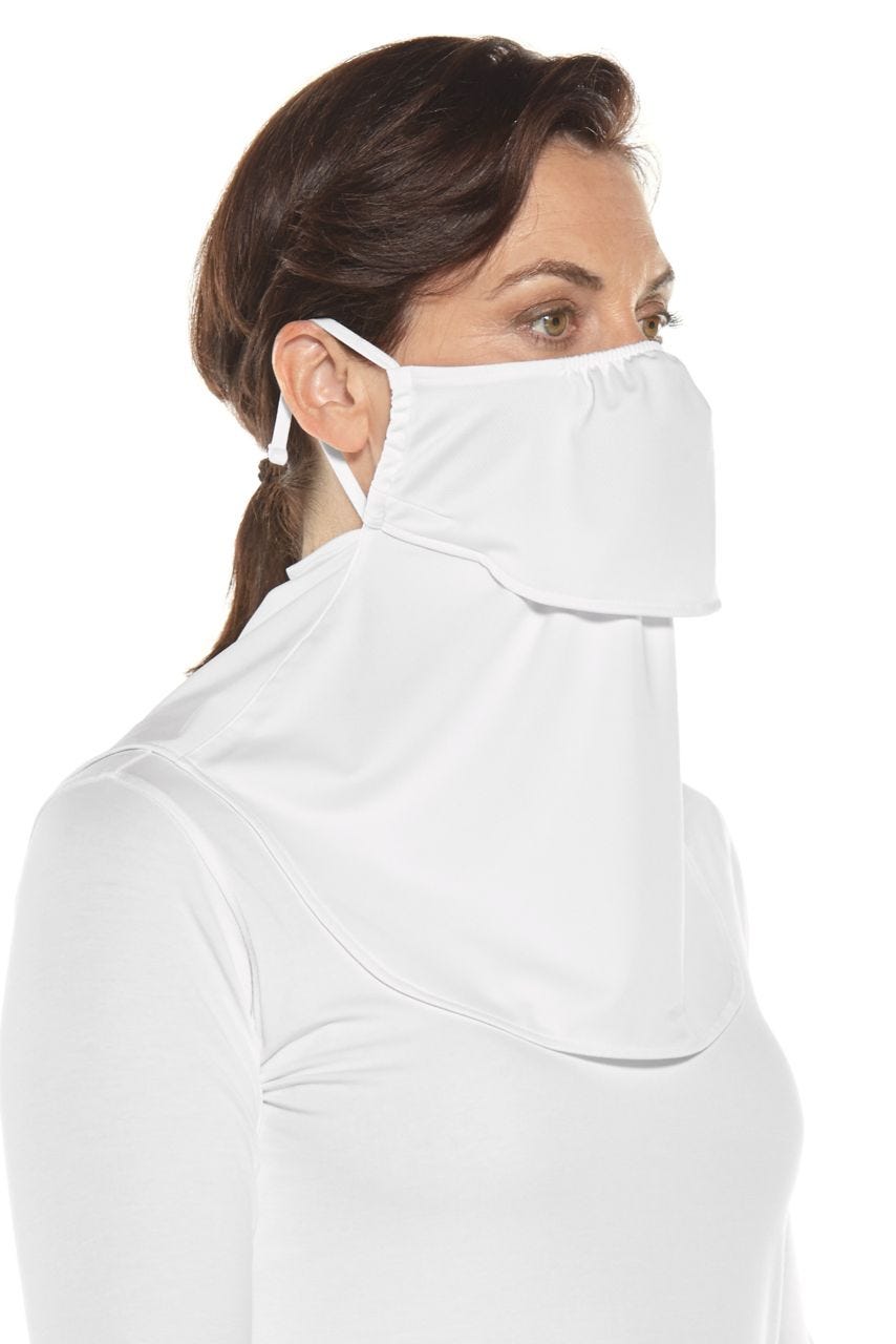Unisex Vermilion UV Layered Mask | White