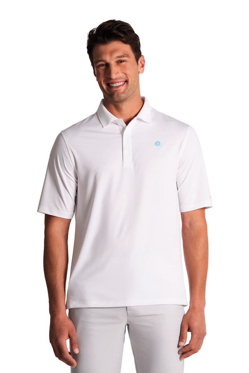 Men's Erodym Short Sleeve Polo | White