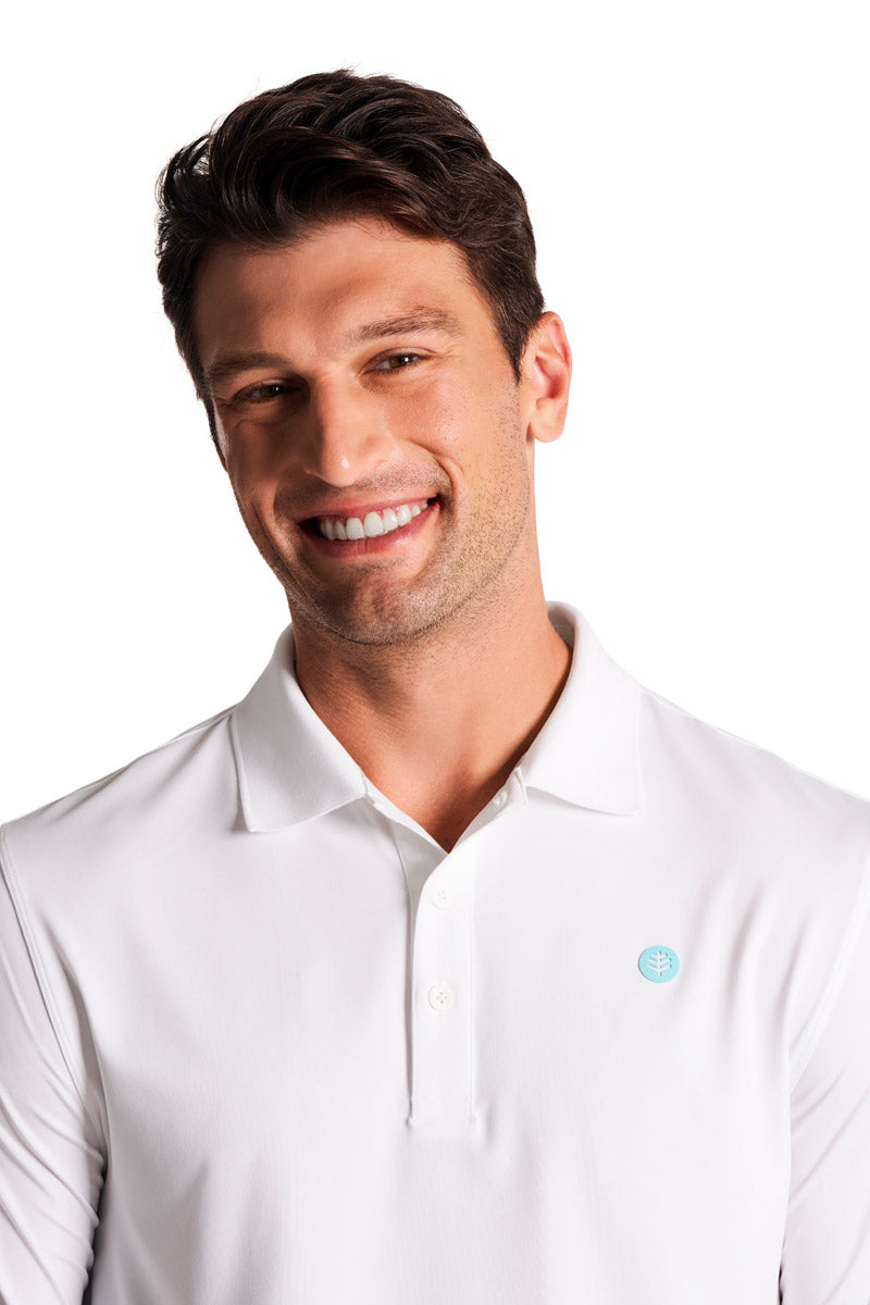 Men's Erodym Short Sleeve Polo | White