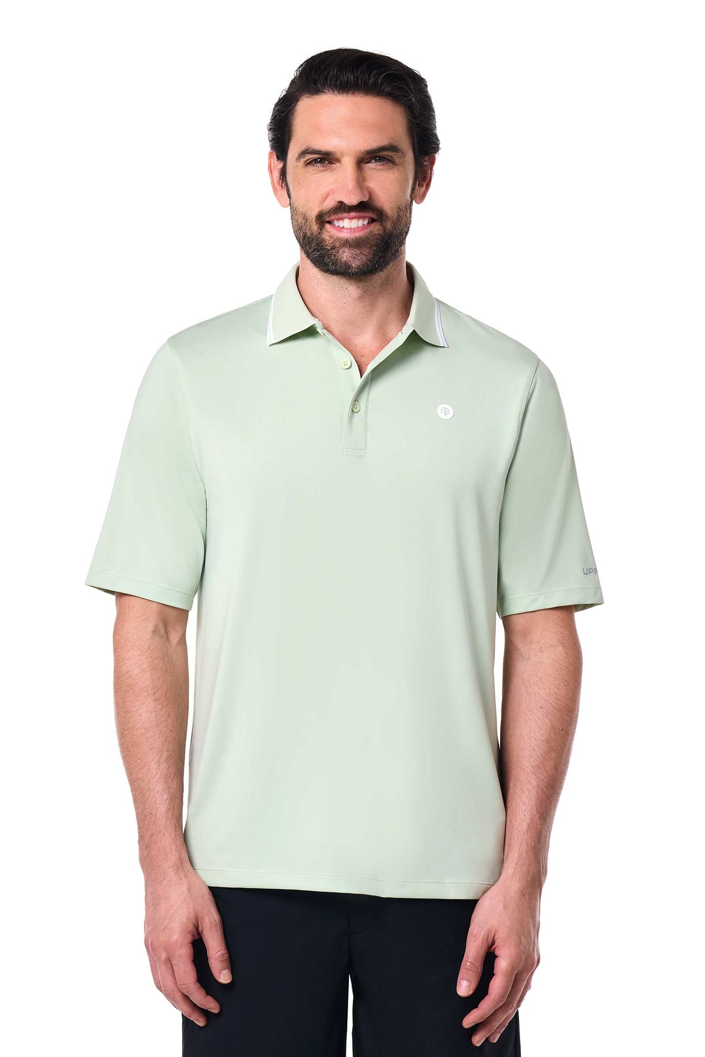 Men's Erodym Long Sleeve Golf Polo | Seedling