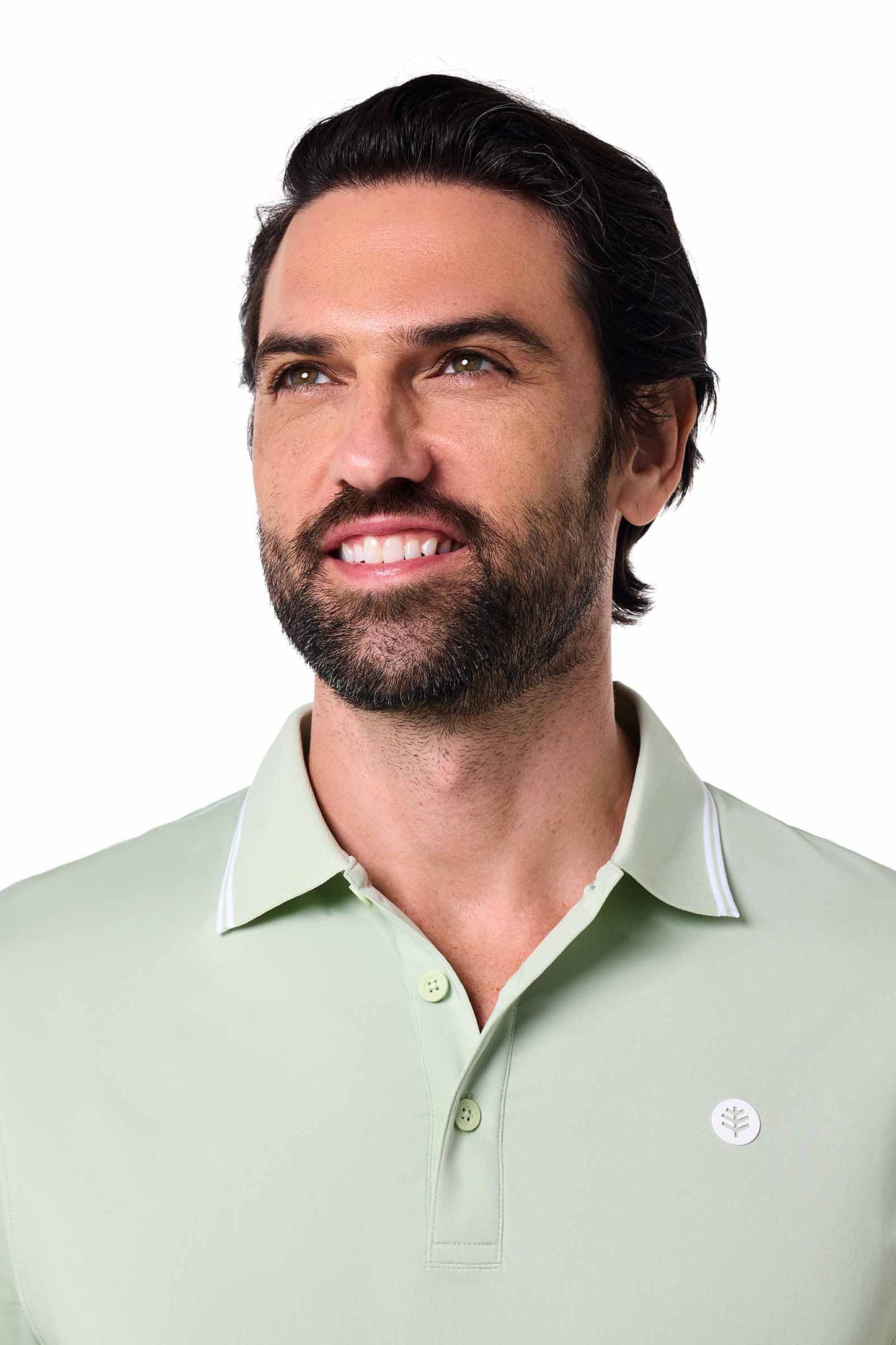 Men's Erodym Long Sleeve Golf Polo | Seedling